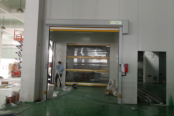 生產車間透明快速卷簾門